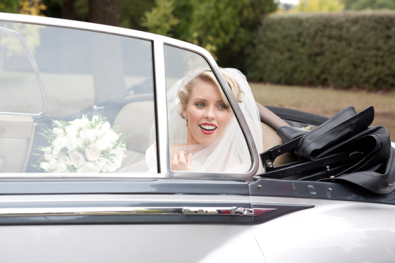 Arriving in style.