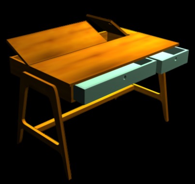 Diseño de Mobiliario: Mesa-Escritorio