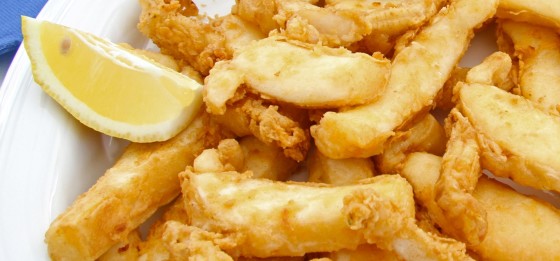 Choco frito de Huelva