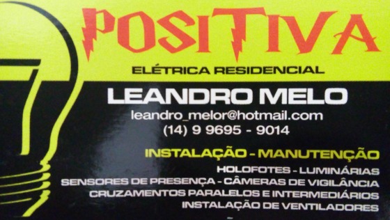Positiva Elétrica Residencial, pensando positivamente em você!
