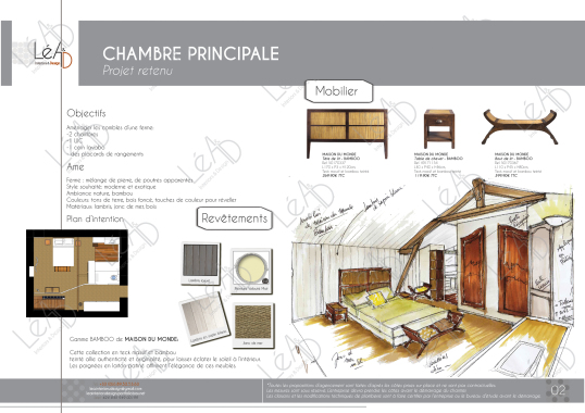 Rénovation d'une ferme - Chambre parentale