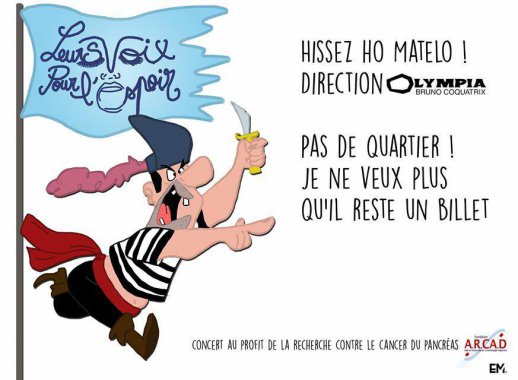 Illustration en faveur de leurs vois pour l'espoir, événement organisé par l'association Arcad qui a lieu chaque année à l'Olympia. Illustration pour les réseaux sociaux.