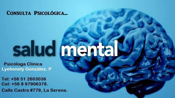 ☑️ PSICOTERAPIA INFANTIL
☑️ PSICOTERAPIA EN NIÑOS,ADOLESCENTES Y ADULTOS
☑️ EVALUACIONES Y PSICODIAGNÓSTICO
ATENCIÓN PARTICULAR 
Y
✔️✔️CONVENIO CON FONASA✔️✔️
Horarios de atención:
Lunes a Viernes: 09:30 - 13:30 hrs.
15:30 - 20:00 hrs.

Ubicados en AV. Alessandri #380, Coquimbo.
Tel: (51) 2 521732
Cel : 9 78380013