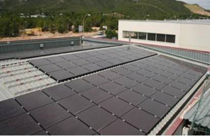 Estación de autobuses Cataluña con sistema sola