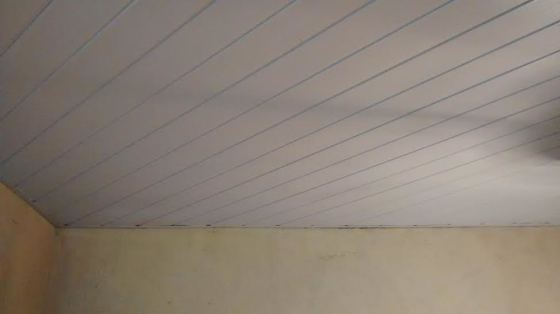 Forro em PVC.