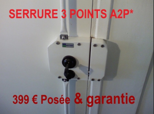 SERRURE MOTURA 3 POINTS FOURNIE ET POSéE  399€