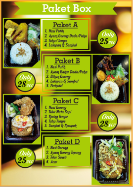 menu paket box