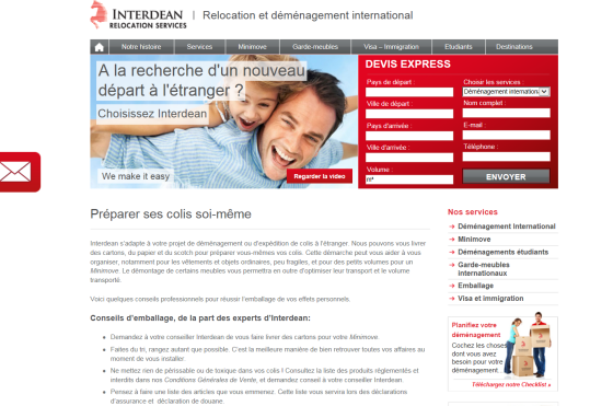 Interdean France vous conseille pour préparer vos colis vous-même.