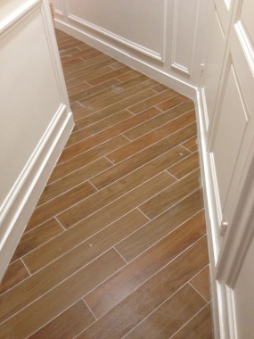 Sol carrelage, imitation parquet