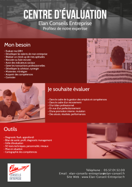 évaluation pour chacune de vos problèmatiques en un clic