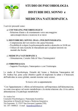Servizi presenti presso lo Studio