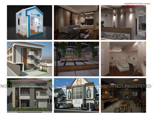Desain 3d interior dan eksterior