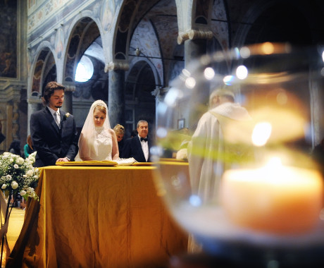 Atmosfera in chiesa
