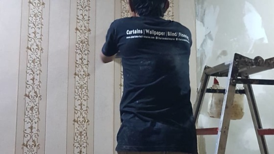 Pemasangan gorden cantik 