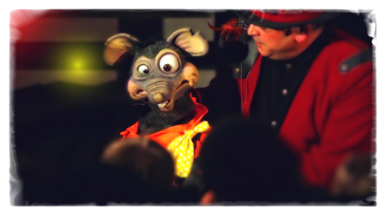 ratloup le nouveau personnage du spectacle "le magicien de la forêt"