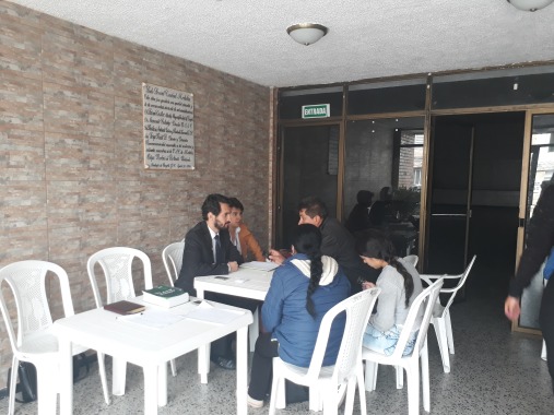 Jornada de asesorías en el barrio Modelia. Bogotá D.C