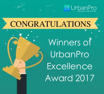 We have received Excellence Award 2017 for Guitar Schools  in India from Urban Pro 