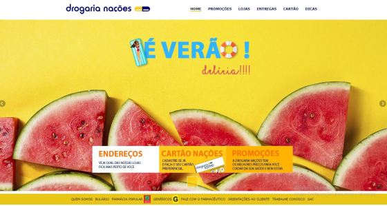Site empresarial com backend em wordpress.