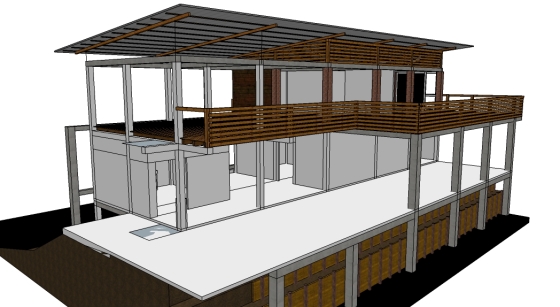 Diseño en 2D y 3D de campamento técnico en Huaquillas - proceso de diseño 1