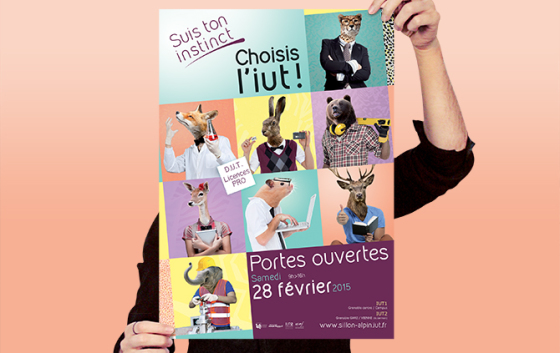 affiche abribus portes ouvertes iut grenoble