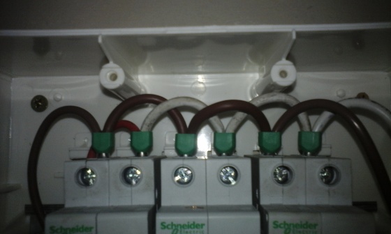 tablero monofasico con terminales Normalizados