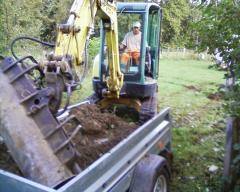 chantier clairvaux les lacs "hameaux de soyria"(39) rénovations mur en pierres sèches en bord de voirie