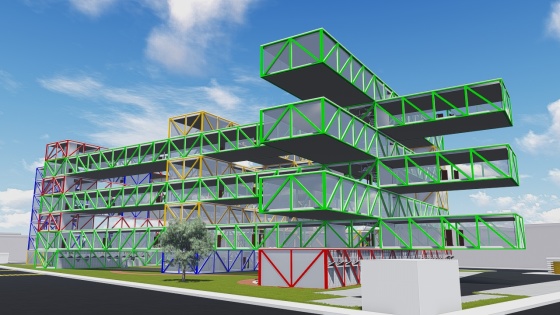 Primer lugar concurso FEDIMETAL 2014 - Intervención y diseño de condominio de altura media en metal