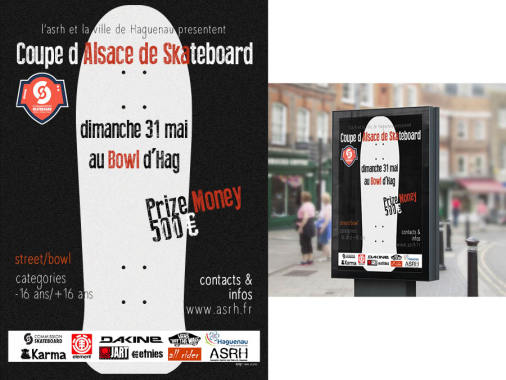 Affiche Coupe d'Alsace de Skateboard 2015