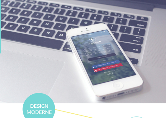 Design Application mobile "My BigBang", détection de radioactivité.