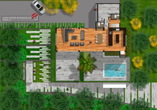 CASA ENTRE BOSQUES # 2