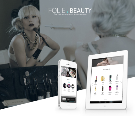 Webdesign d'un site e-commerce de cosmetique