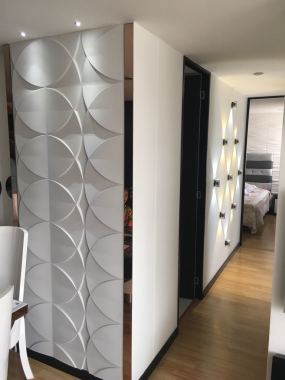 Paredes en 3D y luminosas! Que gran idea para cualquier espacio 