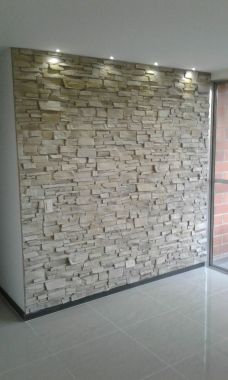 Pared en piedra decorativa !!
