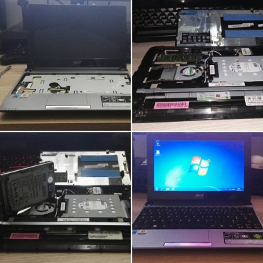 Remplacement disque dur HDD par un SSD sur ACER Aspire One
Tarif:30€+50€ pièce