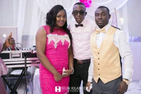 happy couple after the wedding party..
