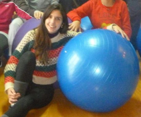 Aplicación  terapéutica con fisiobalones