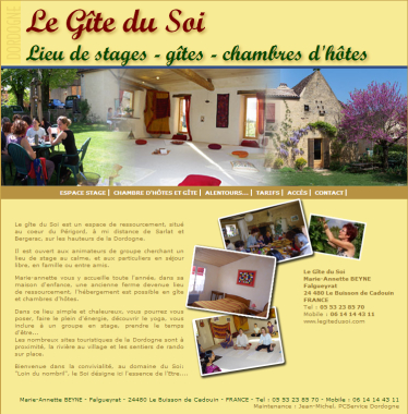 Site client: chambre d'hôte en périgord.