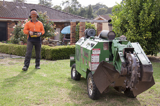 We have a fleet of machinery including three tipper trucks, two wood chippers and a stump grinder.