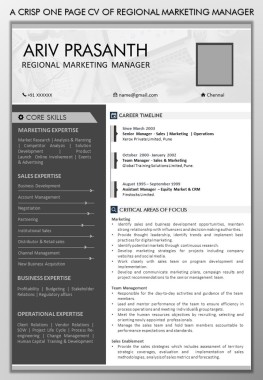 Visual Resume created by RESUME WRITER INDIA