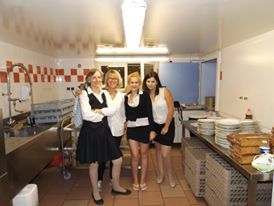 Une partie de l'équipe : Fabienne, Véronique, Audrey, Andrea 