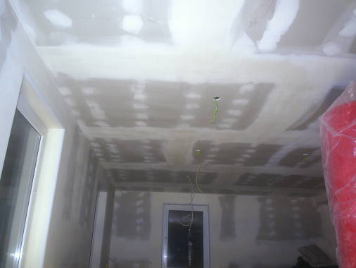 -nach der Montage einer Gipsplatte