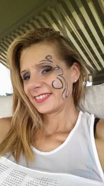 trucco artistico (occhi scuri/sera)