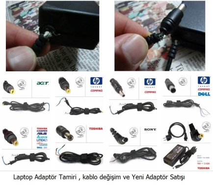 Edirne Laptop Adaptör tamiri Kablo değişimi