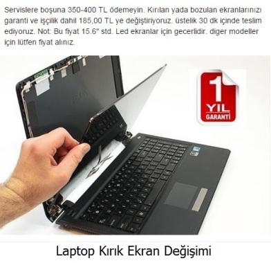Edirne Laptop ekran değişimi, Lcd, Led Panel
