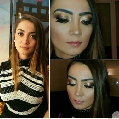 Maquillage soirée 90E faux cils et pose inclus