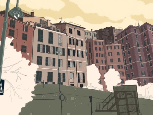 Cartoline di Genova , Digital art 