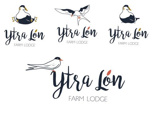 Recherches et logo final pour Ytra Lon farm lodge, north est Islande