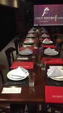 Palestra médica restaurante Coco Bambu Campinas