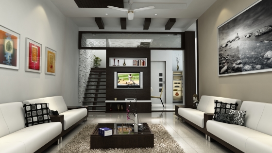 drawing hall design for bunglow