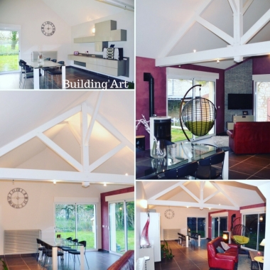 Rénovation Peinture complète et son enduit effet soie